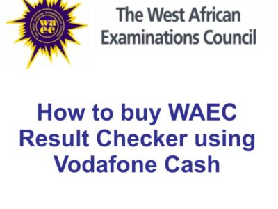 Check WAEC using Vodafone Cash